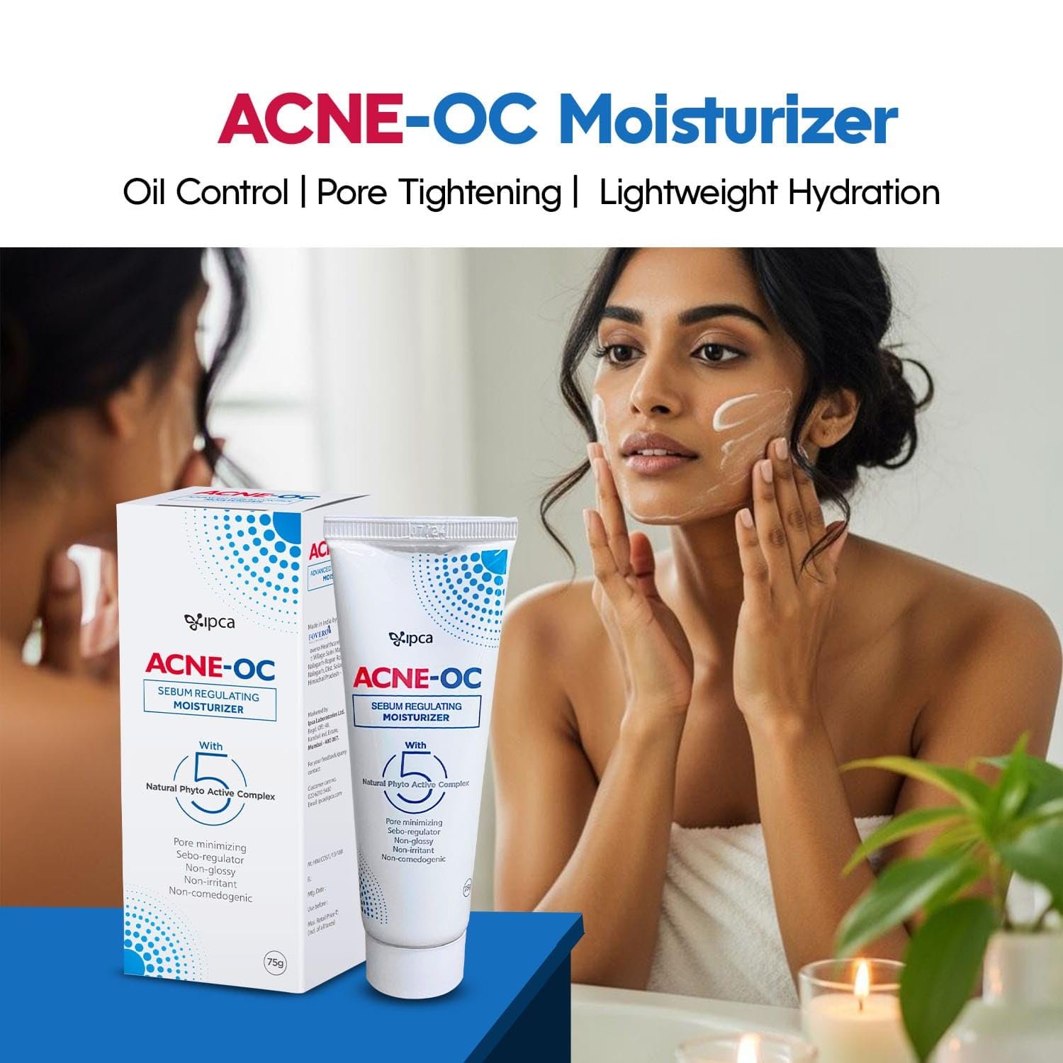 ACNE-OC Moisturiser for Oily & Acne-Prone Skin - 75g - Image 3