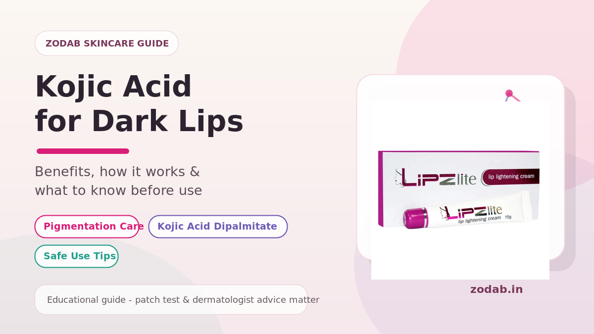 Kojic Acid for Dark Lips: Benefits, Uses & Safety