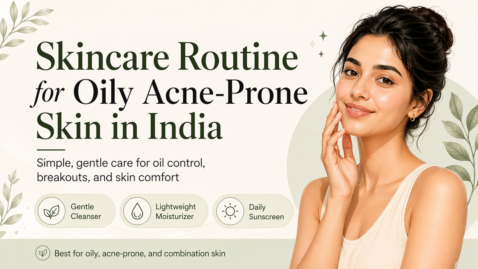 Skincare Routine for Oily Acne-Prone Skin in India
