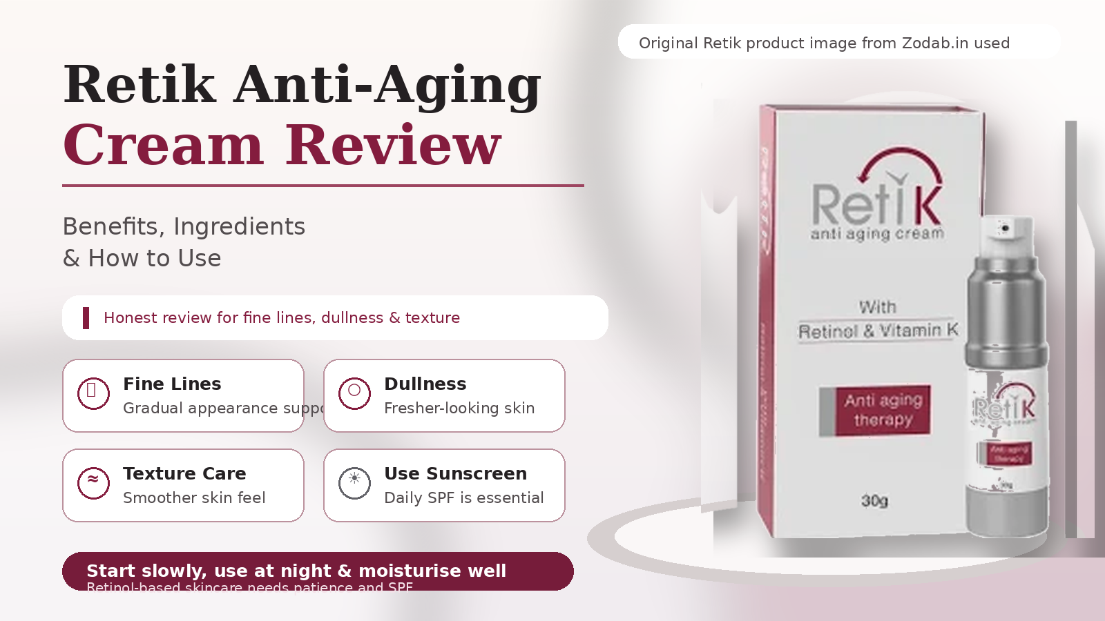 Retik Anti-Aging Cream Review: Benefits, Usage & Who Should Use It